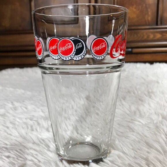 NWOT Set of 4 Vintage Coca-Cola Bottlecap Drinking Glasses - Picture 4 of 10